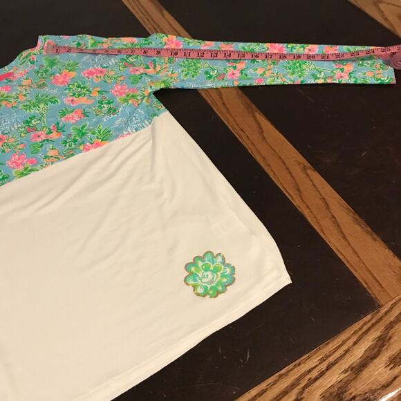 Disney Parks x Lilly Pulitzer Finn Blue Ibiza Lilly Loves Disney L/S Top - MED - Picture 6 of 13